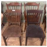 Wooden Chairs, Spindle and Slat Backs