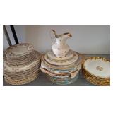 Porcelain Plates and Pitcher Set