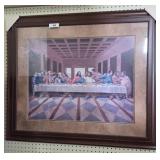 Framed Print of The Last Supper, 39x33
