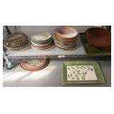 Plates Including Crown Ducal and Limoges