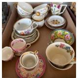 Porcelain Cups and Saucers
