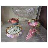 Decorative Porcelain and Glassware Assortment