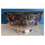 Wallace Silver-Plated Bowl with Ornate Rim