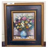 Framed Oil Painting of Floral Still Life