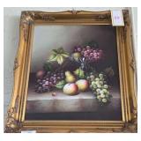 Framed Still Life Painting, 24x29, Signed