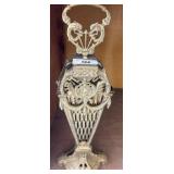 Ornate 28" Cast Metal Umbrella Stand