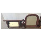 Two Wooden Mirrors with Ornate Frames