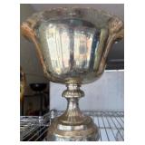 Silver-Plated Decorative Pedestal Bowl