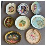 Decorative Trays and Plates, 22in Largest