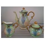 Hand-Painted Porcelain Tea Set by Winifred Smith