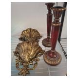 Candle Holders and Decorative Wall Plaques 12in
