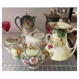 Handpainted German and Bavarian Porcelain Set