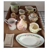 Porcelain Pitchers and Tableware