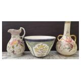 Three Decorative Ceramic Vessels