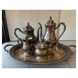 International Silver-Plated Camille Set with Tray