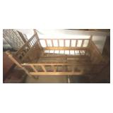 Wood Spindle Crib with Slatted Base