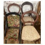 Victorian-Style Chairs and Needlepoint Rocker