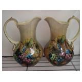 Hand-Painted Ceramic Pitchers