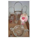 Glassware Assortment Including Decorative Vessels