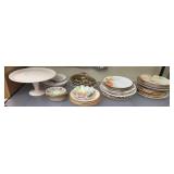 Decorative Plates and Cake Stand