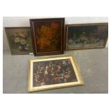 Four Framed Decorative Prints