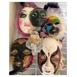 Decorative Venetian-Style Masks