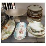 Porcelain Plates and a Dessert Stand