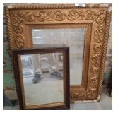 Two Decorative Wall Mirrors with Ornate Frames