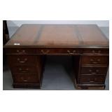Sligh Nottingham Desk With Leather Top, 54x30x30