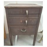 Vintage Wooden Sewing Storage Cabinet