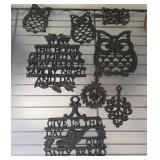 Cast Iron Wall Trivets and Decorations