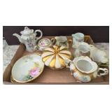 Hand-Painted Porcelain Serving Pieces