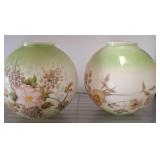 Hand-Painted Glass Floral Globe Shades