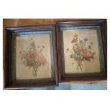 Framed Floral Prints, 10x12