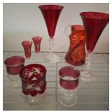 Cranberry Glassware Items