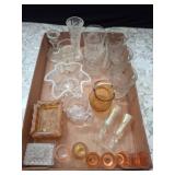 Glassware Lot, Including Etched Tumblers