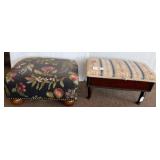 Upholstered Wooden Footstools