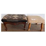 Upholstered Wood Footstools