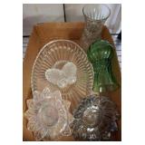 Glassware Including Bowls and Vases