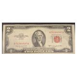 1953-B Series $2 Red Seal U.S. Note