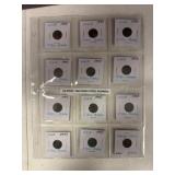 12 1943 WWII Steel Pennies