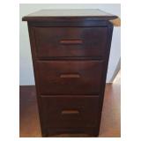 Wooden Three-Drawer Storage Cabinet