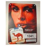 Camel Cigarettes Metal Advertising Sign