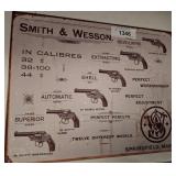 Smith & Wesson Advertising Metal Sign