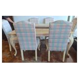 Dining Table With Six Upholstered Chairs