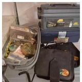 Fishing Gear Assortment with Tackle Boxes