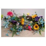 Grapevine Wreath With Multicolored Artificial Flow