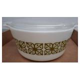 Pyrex White Casserole Dish with Lid