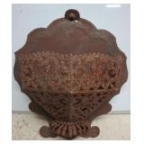 Rustic Metal Wall-Mounted Basket Planter