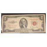 1953 $2 United States Red Seal Note